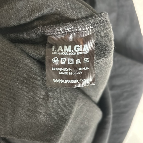 I.AM.GIA. black high rise zip fly joggers - Picture 8 of 9